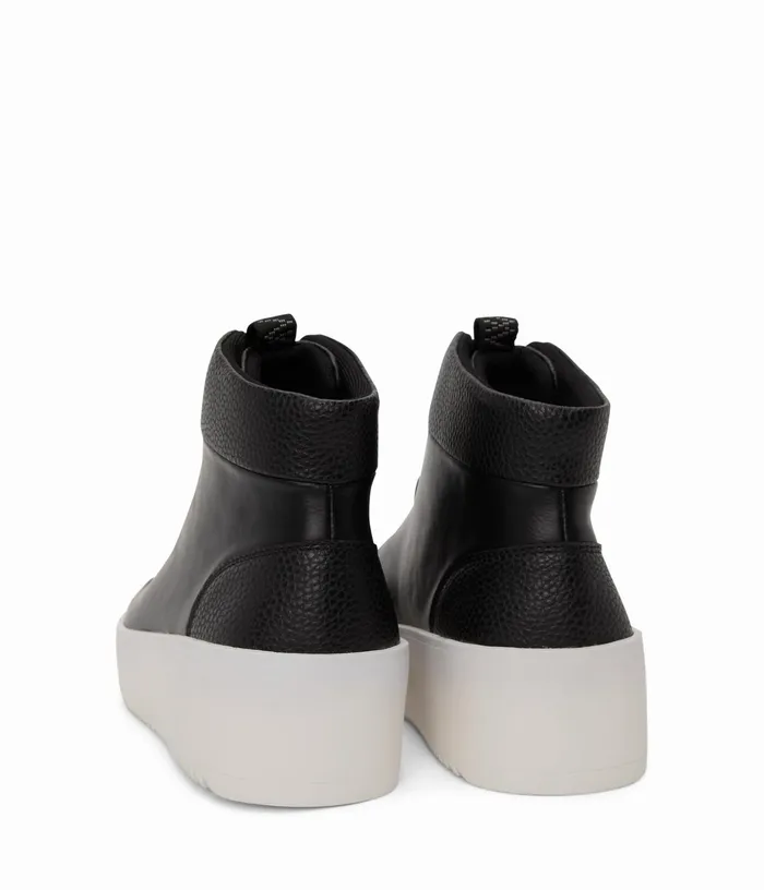 Women Fleri Vegan High Top Sneakers Black Matt and Nat Sneakers