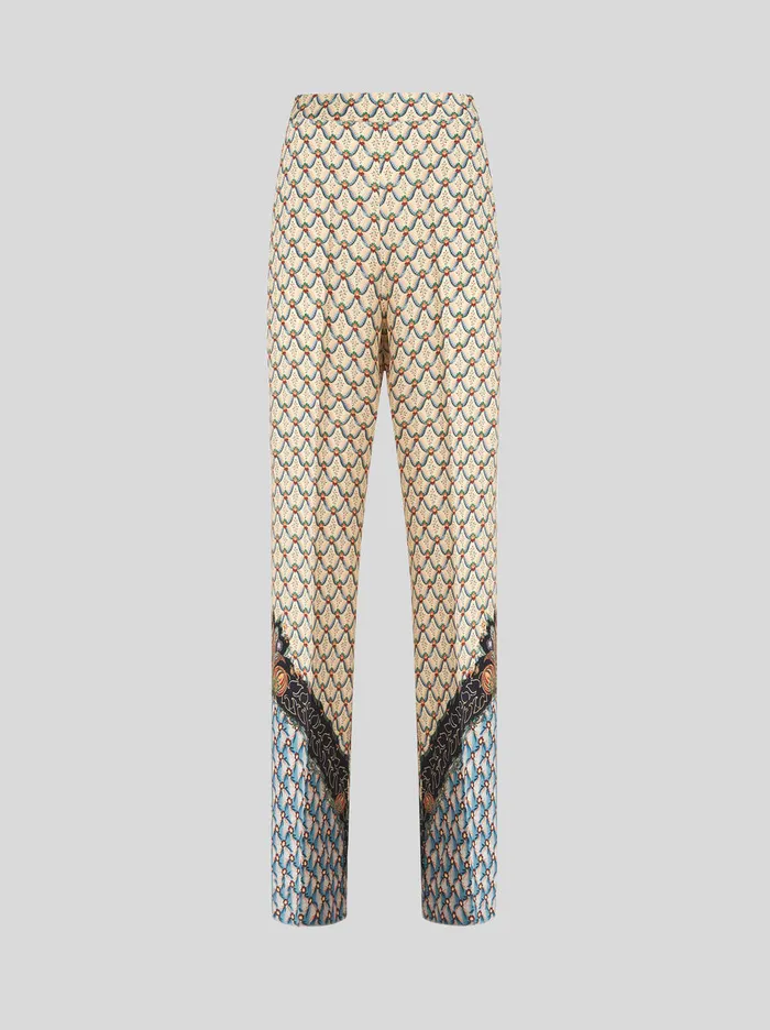 Women Floral Palazzo Trousers Etro Trousers