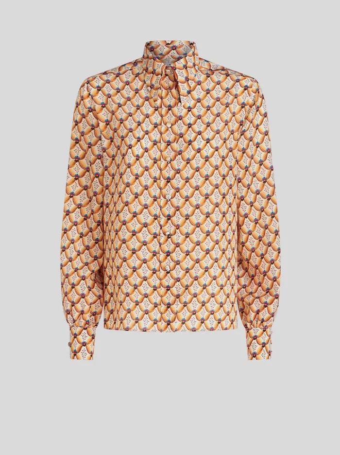 Women Floralia Crpe De Chine Shirt Etro Shirts And Blouses