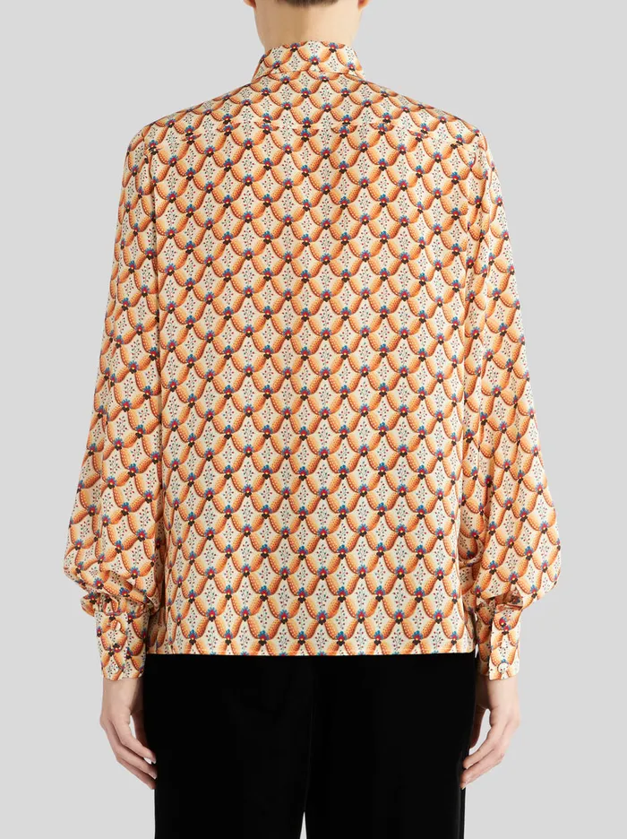 Women Floralia Crpe De Chine Shirt Etro Shirts And Blouses