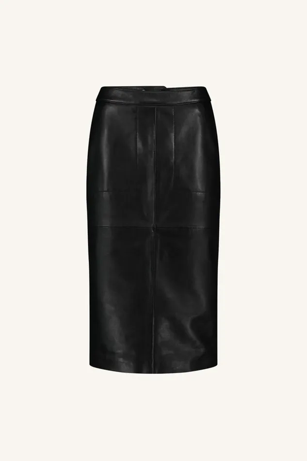 Women Frenkie Leather Skirt Black Bybar Skirts