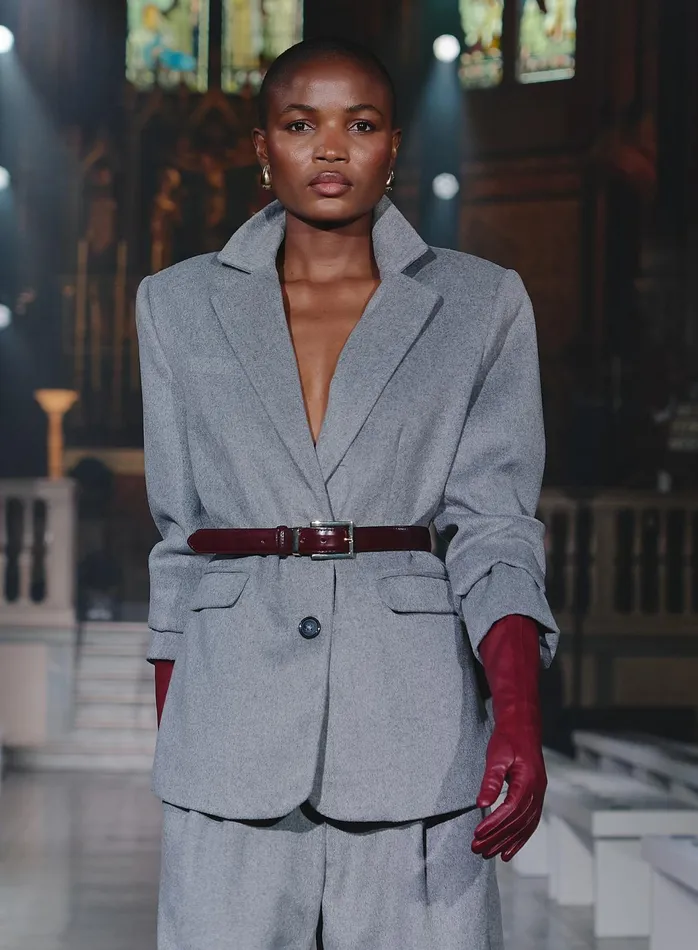 Women Grey Wool Blazer Gabbi 4th and Reckless Blazers