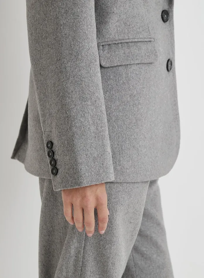 Women Grey Wool Blazer Gabbi 4th and Reckless Blazers
