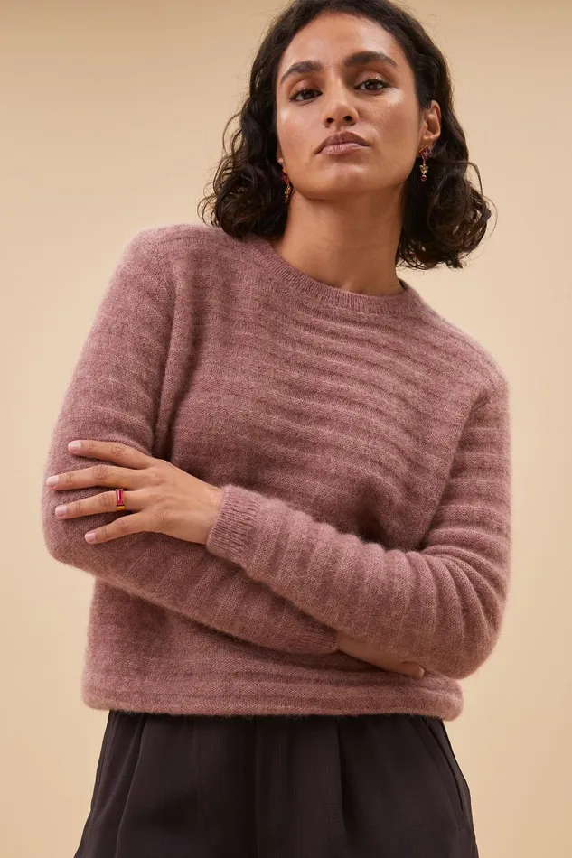 Women Gwen Pullover Ash Rose Bybar Pullovers