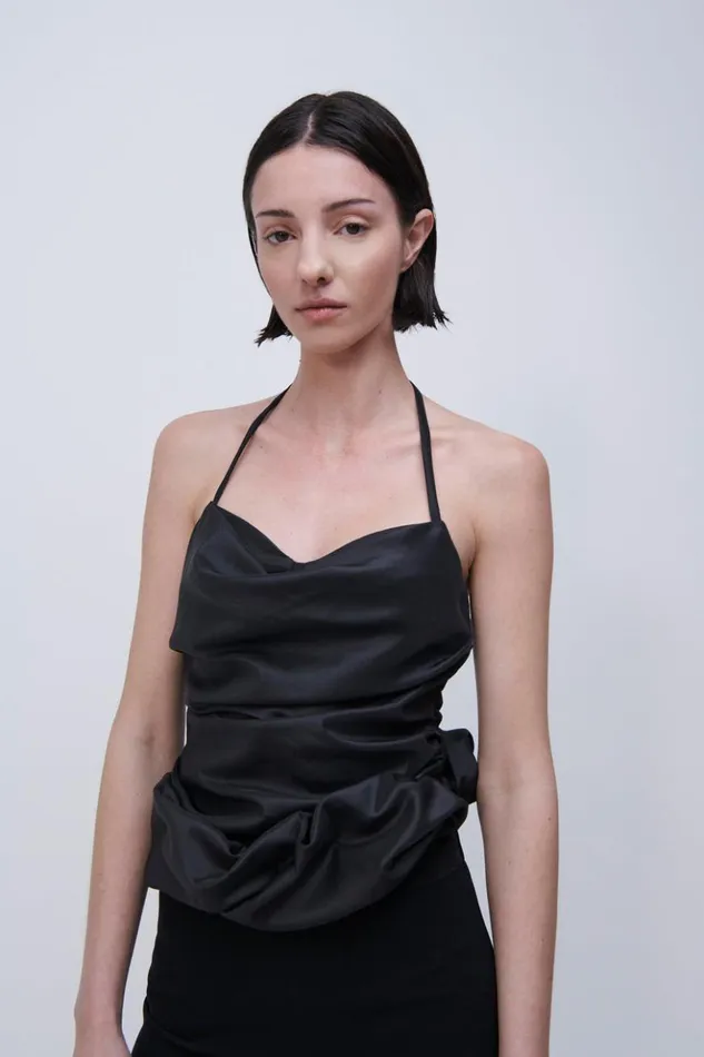 Women Hailee Top Black Jonathan Simkhai Tops and Bodysuits