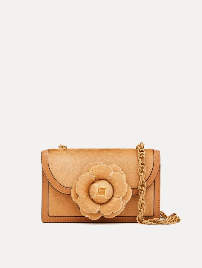 Women Haircalf TRO Bag Nude Oscar De La Renta Handbags