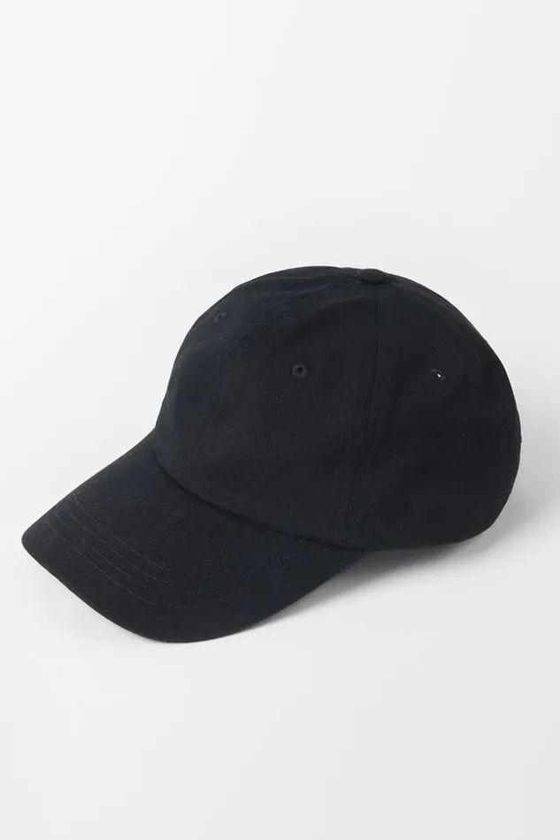 Women Hats and Scarves Cupshe Rendezvous Minimalism Black Baseball Cap Black