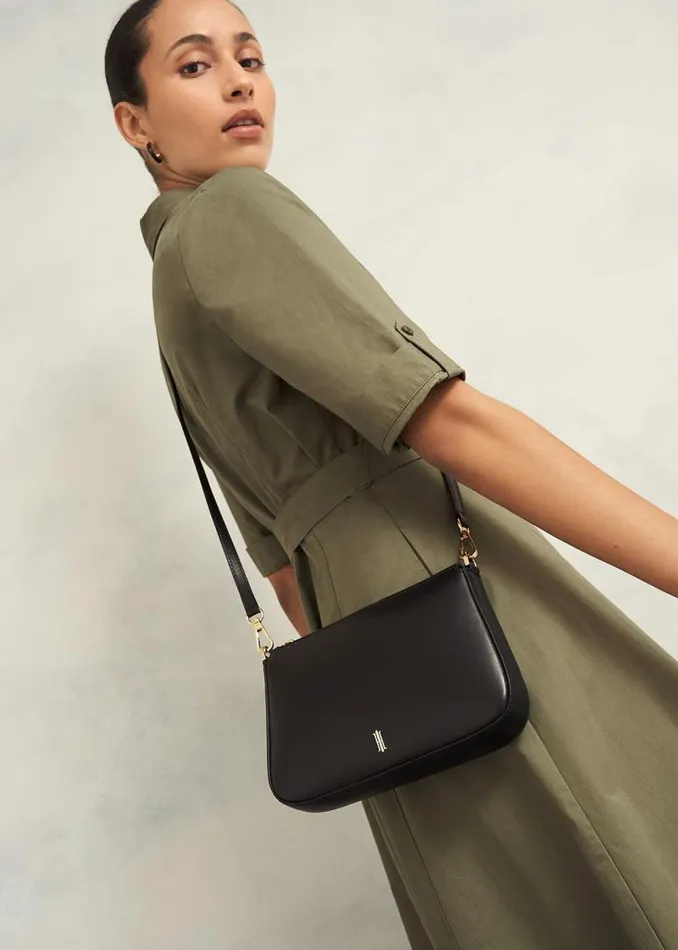 Women HOBBS Bags Briella Leather Crossbody Bag Black