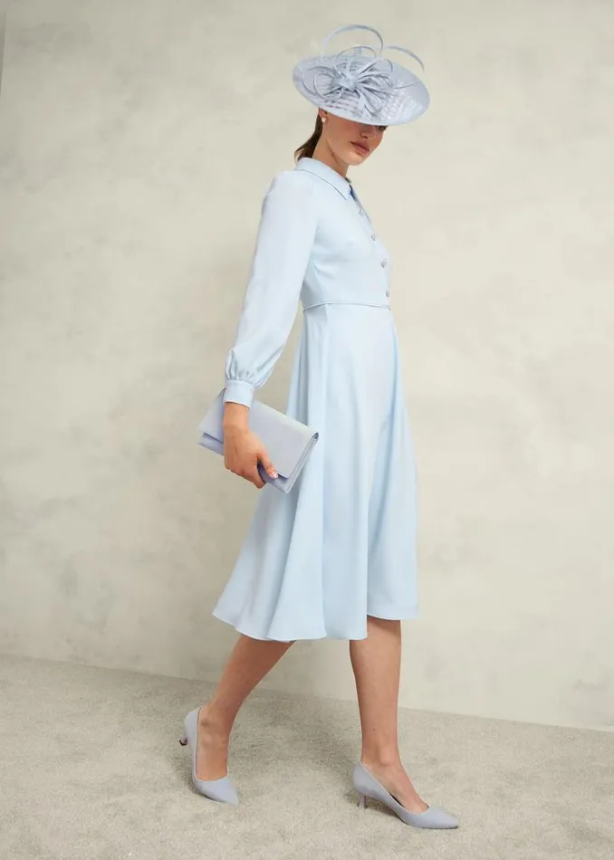 Women HOBBS Bags Renata Clutch Pale Blue