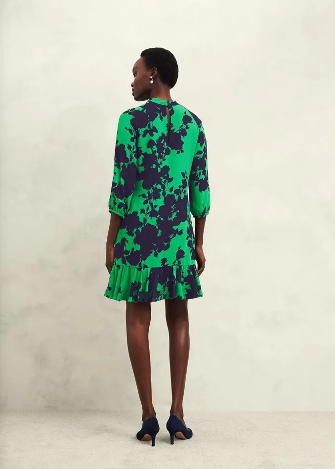 Women HOBBS Dresses and Jumpsuits Georgia Dress Green Navy