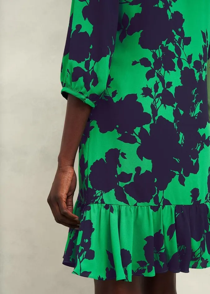 Women HOBBS Dresses and Jumpsuits Georgia Dress Green Navy