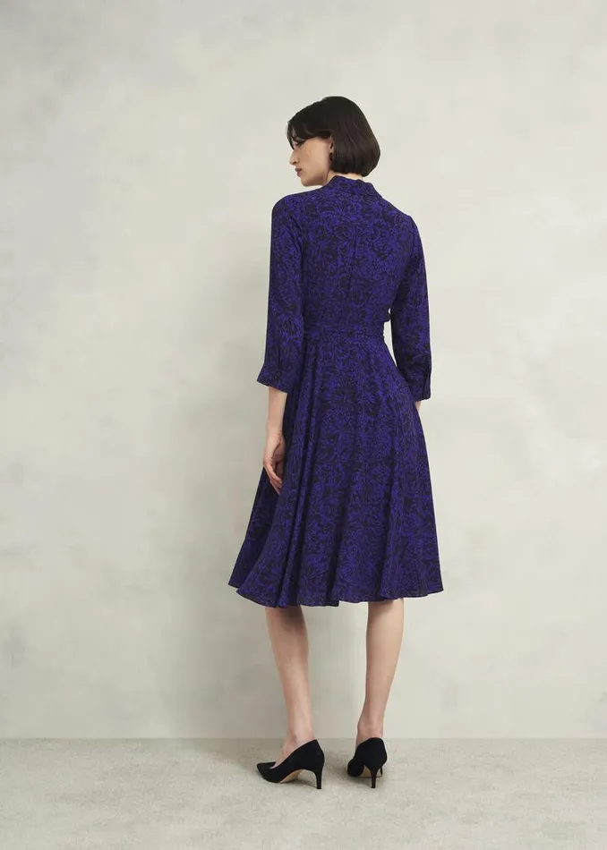 Women HOBBS Dresses and Jumpsuits Lainey Dress Navy Blue