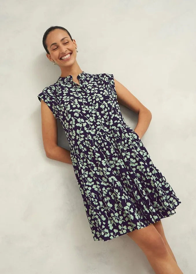 Women HOBBS Dresses and Jumpsuits Layla Dress True Navy Green
