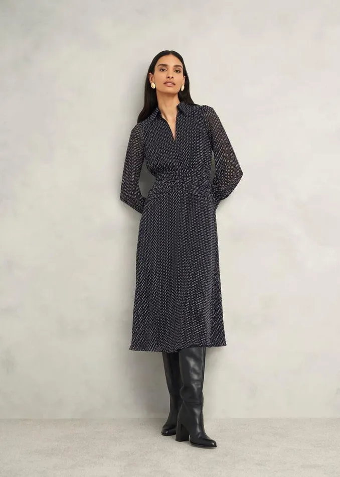 Women HOBBS Dresses and Jumpsuits Longstock Dress Black Ivory