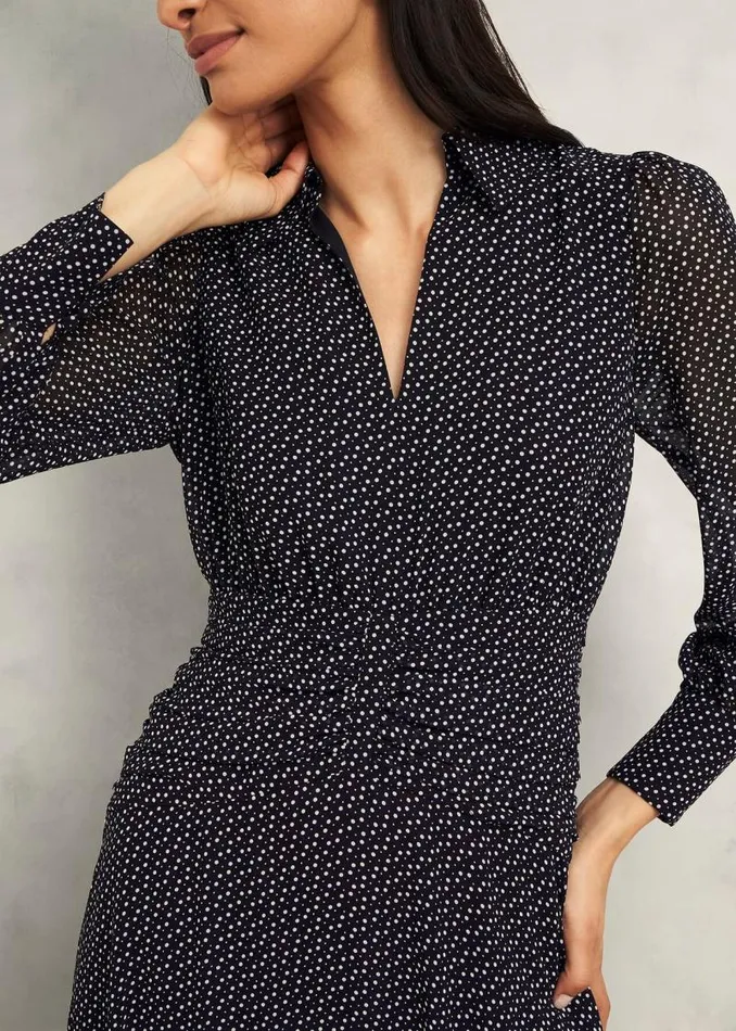 Women HOBBS Dresses and Jumpsuits Longstock Dress Black Ivory