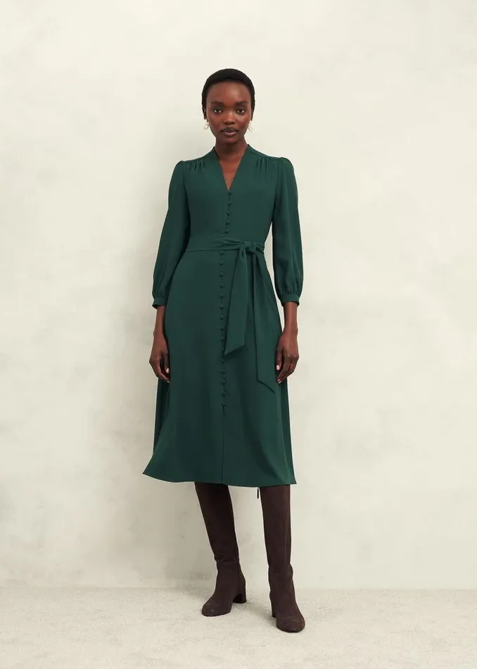 Women HOBBS Dresses and Jumpsuits Magnolia Dress Bay Green