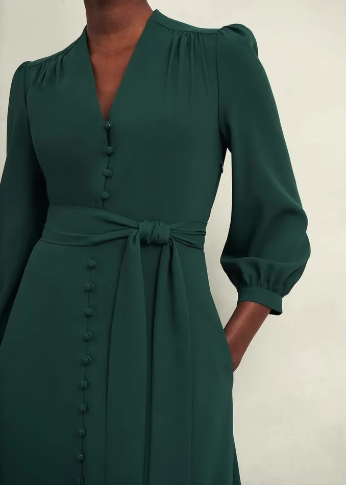 Women HOBBS Dresses and Jumpsuits Magnolia Dress Bay Green