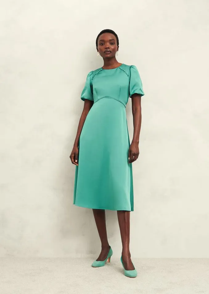 Women HOBBS Dresses and Jumpsuits Marea Dress Deep Aqua Green