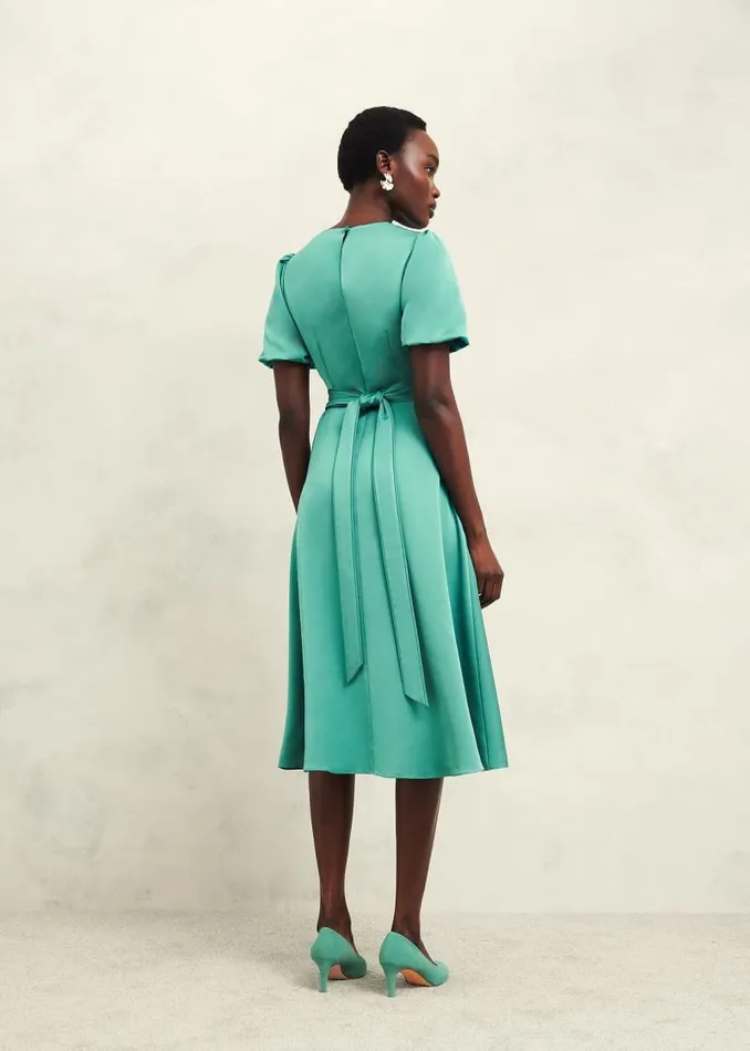 Women HOBBS Dresses and Jumpsuits Marea Dress Deep Aqua Green