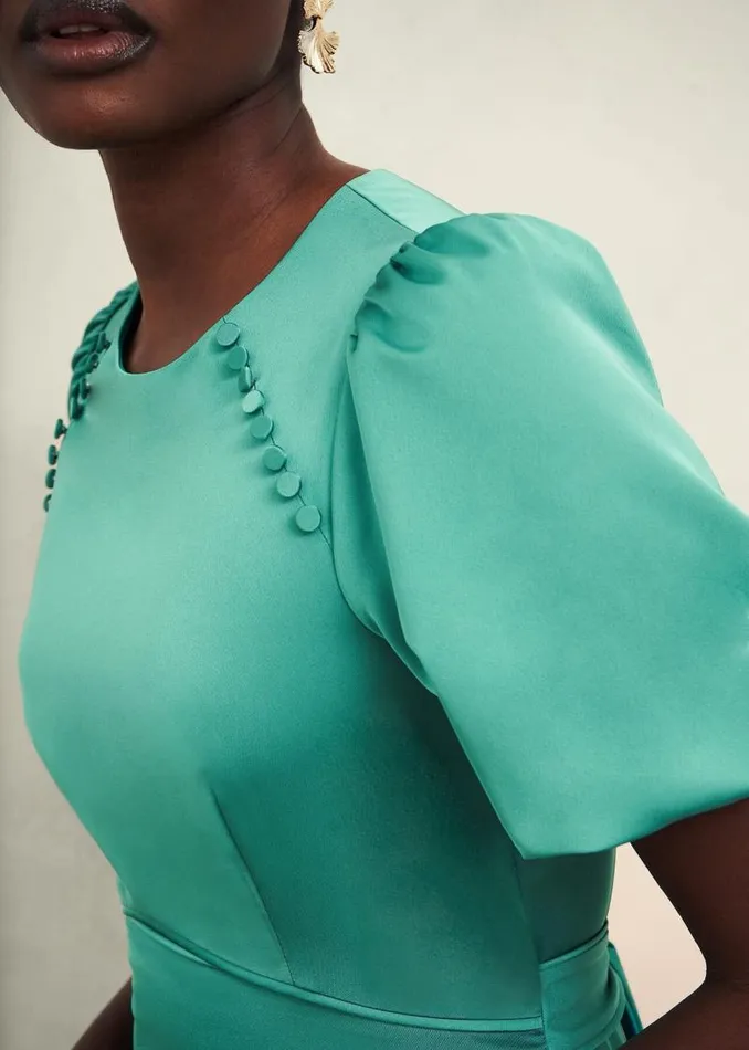 Women HOBBS Dresses and Jumpsuits Marea Dress Deep Aqua Green