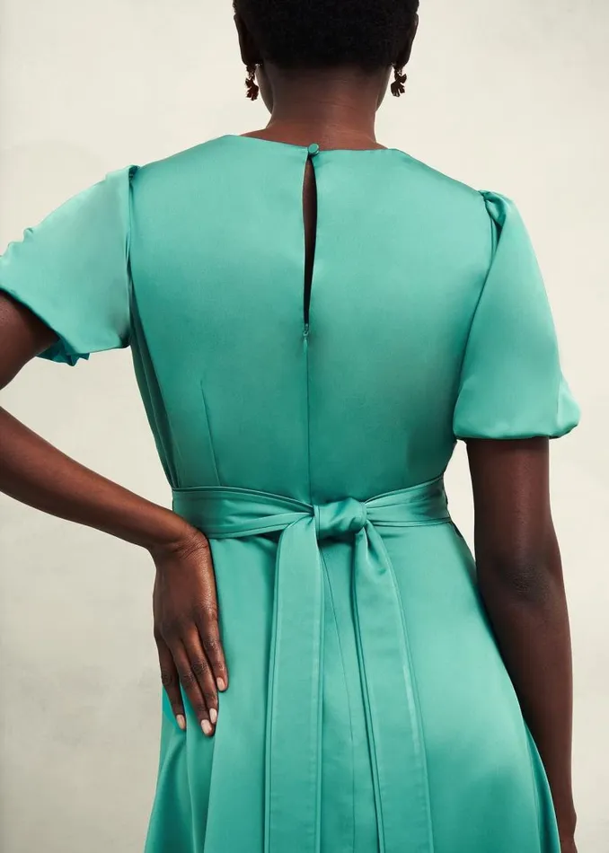 Women HOBBS Dresses and Jumpsuits Marea Dress Deep Aqua Green