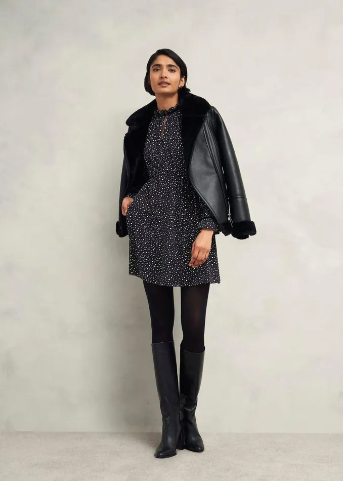 Women HOBBS Dresses and Jumpsuits Otilla Dress Black Ivory