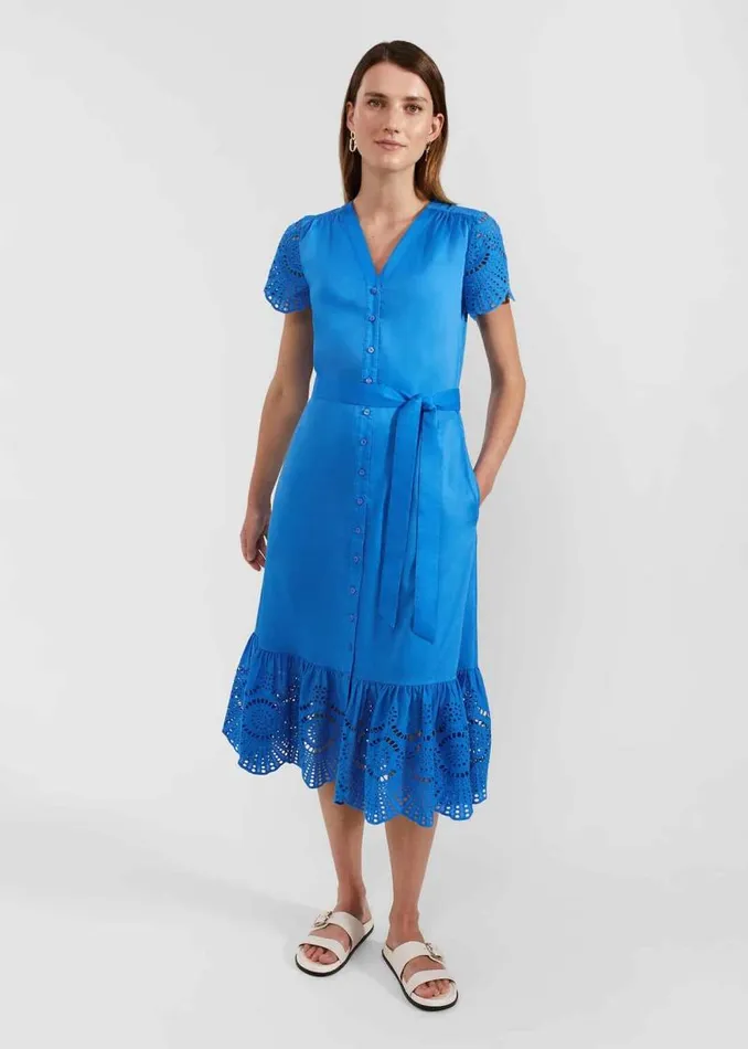 Women HOBBS Dresses and Jumpsuits Yasmine Dress Crystal Blue
