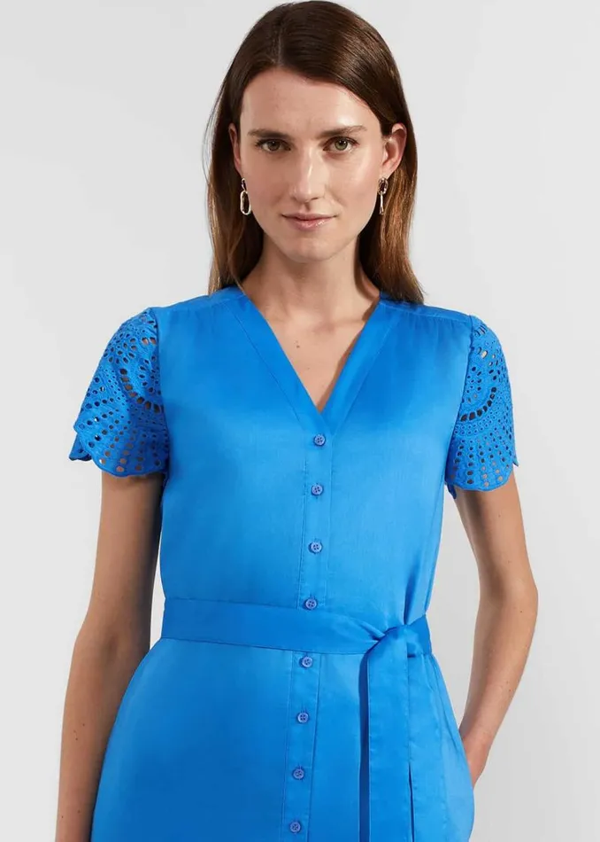 Women HOBBS Dresses and Jumpsuits Yasmine Dress Crystal Blue