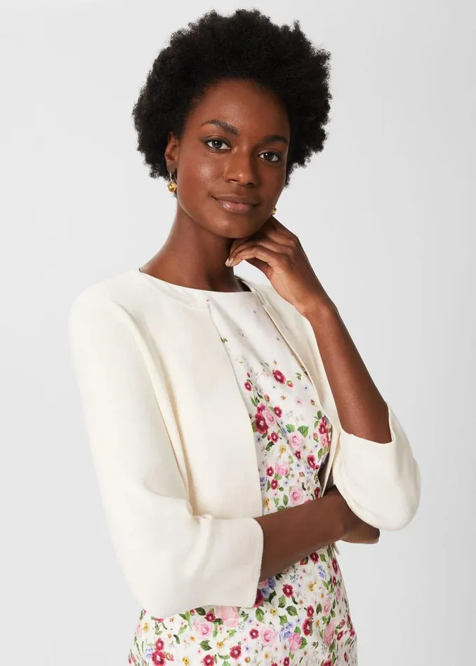 Women HOBBS Jumpers and Cardigans Ella Cardigan Ivory