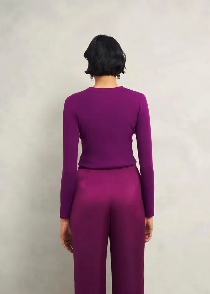 Women HOBBS Jumpers and Cardigans Hayden Jumper Vibrant Purple