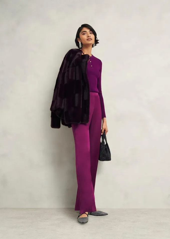 Women HOBBS Jumpers and Cardigans Hayden Jumper Vibrant Purple