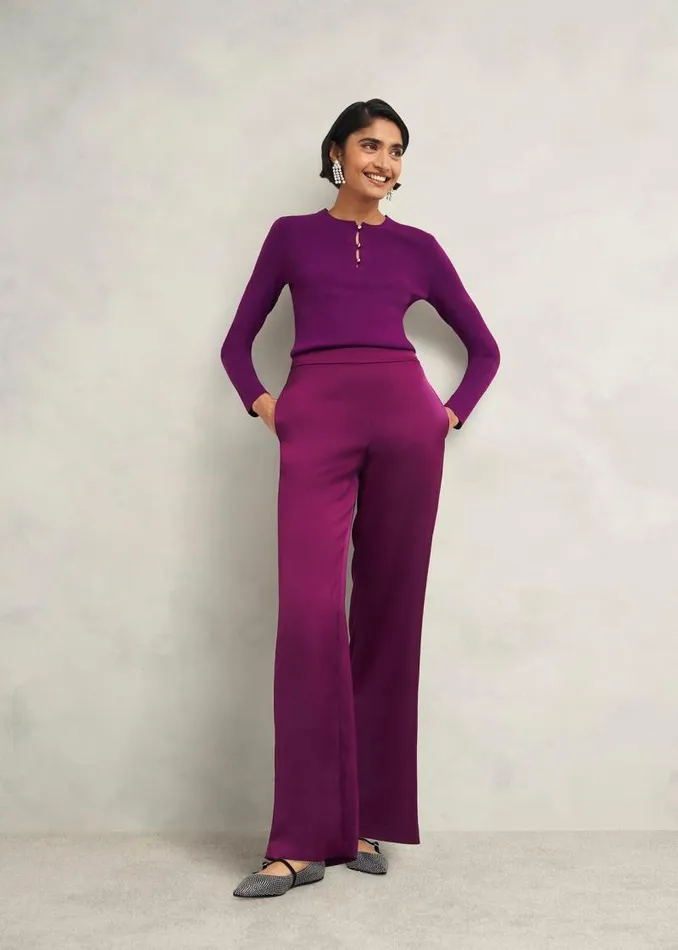 Women HOBBS Jumpers and Cardigans Hayden Jumper Vibrant Purple