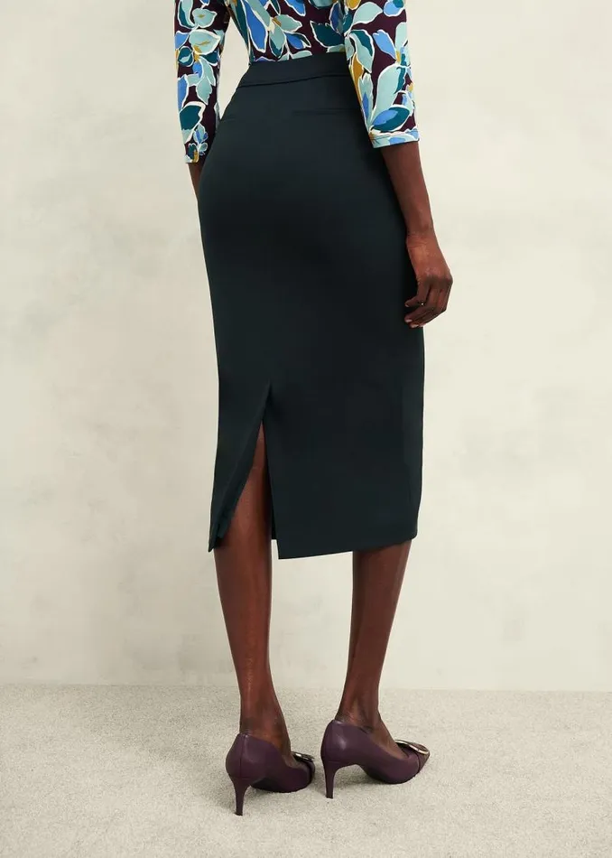 Women HOBBS Skirts Linda Pencil Skirt Deep Pine Green