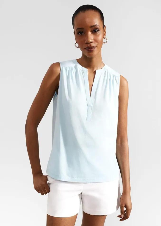 Women HOBBS Tops Nadine Top Mineral Blue