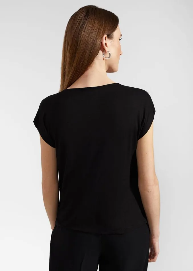 Women HOBBS Tops Sylvie Satin Front Top Hobbs Black