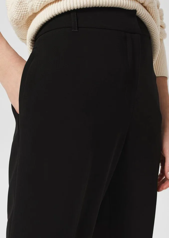 Women HOBBS Trousers Mel Straight Trousers Black