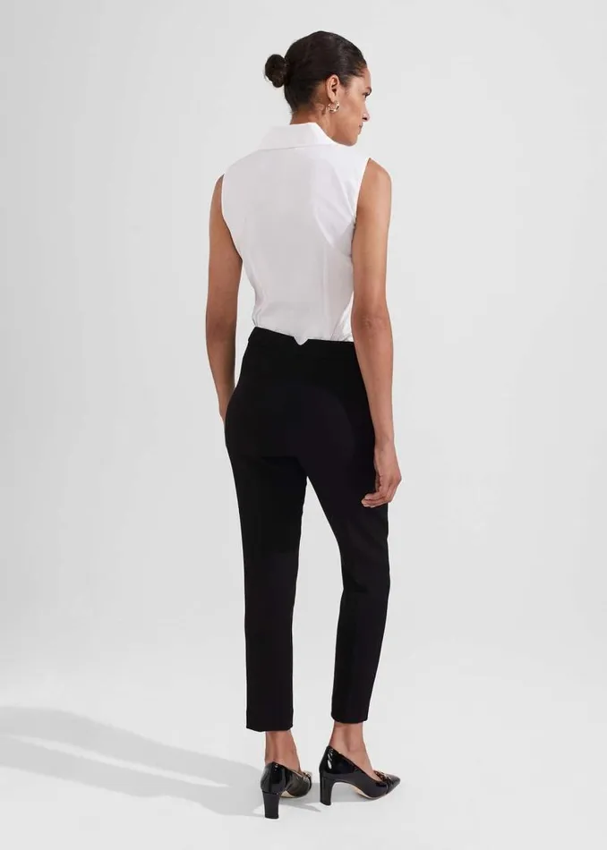 Women HOBBS Trousers Petite Charley Trousers Black