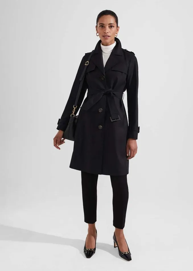 Women HOBBS Trousers Petite Charley Trousers Black