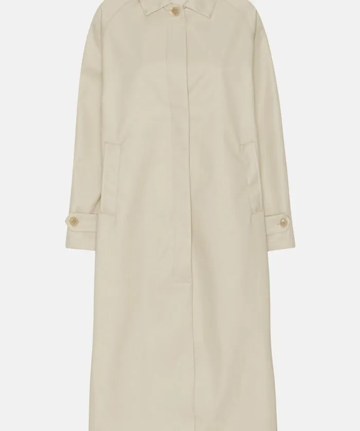 Women Ilse Jacobsen Cotton Raincoat 8211 Bleached Sand