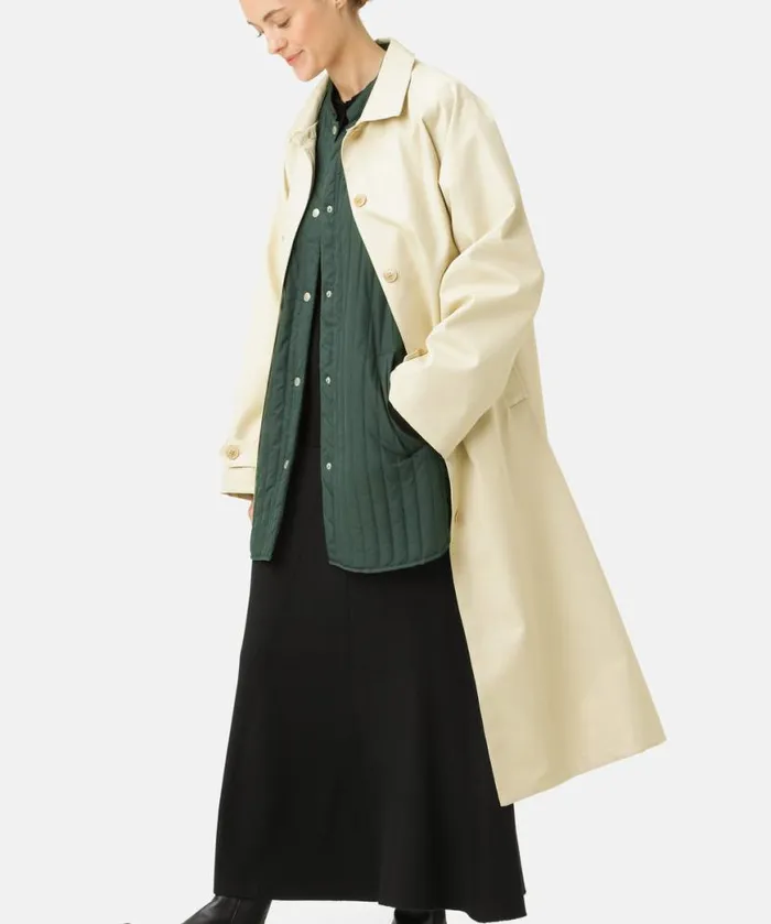 Women Ilse Jacobsen Cotton Raincoat 8211 Bleached Sand