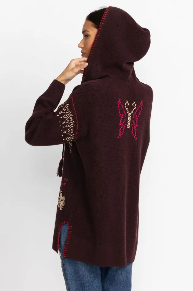 Women Ivey Baja Pullover Eggplant Johnny Was Tops Women Ivey Baja Pullover Eggplant Johnny Was Tops