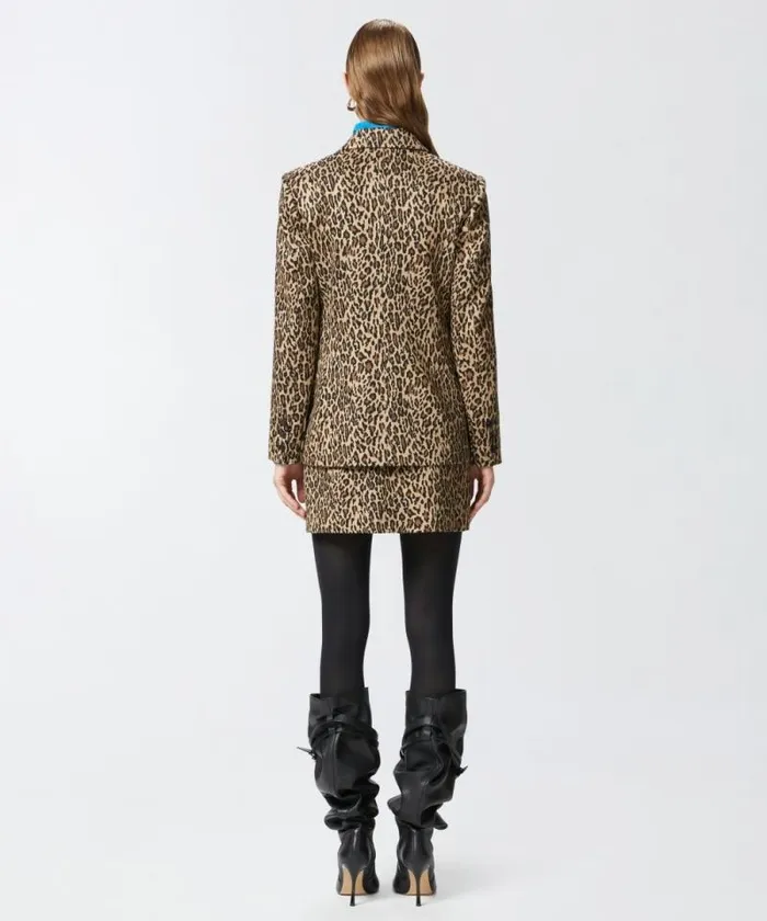 Women Jackets Pinko Spotted Singlebreasted Blazer Multi Beigeblack Women Jackets Pinko Spotted Singlebreasted Blazer Multi Beigeblack