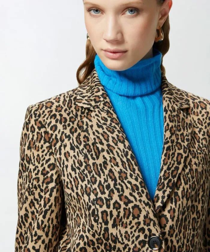 Women Jackets Pinko Spotted Singlebreasted Blazer Multi Beigeblack Women Jackets Pinko Spotted Singlebreasted Blazer Multi Beigeblack