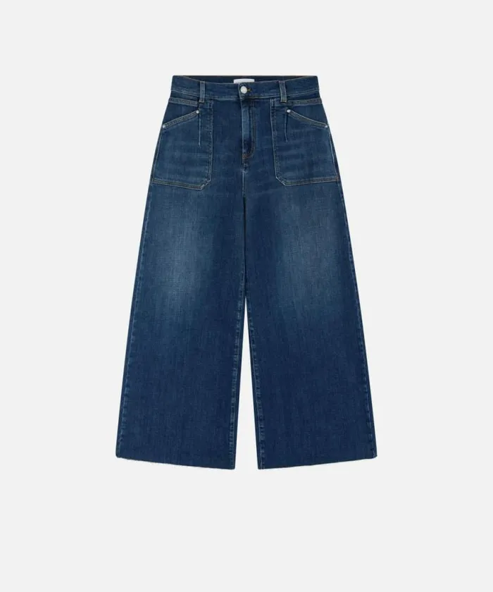 Women Jeans Pinko Blue Denim Baggy Jeans Medium Dark Vintage Wash Women Jeans Pinko Blue Denim Baggy Jeans Medium Dark Vintage Wash