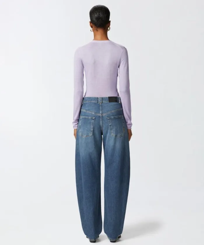 Women Jeans Pinko Eggfit Vintage Denim Jeans Medium Dark Vintage Wash Women Jeans Pinko Eggfit Vintage Denim Jeans Medium Dark Vintage Wash