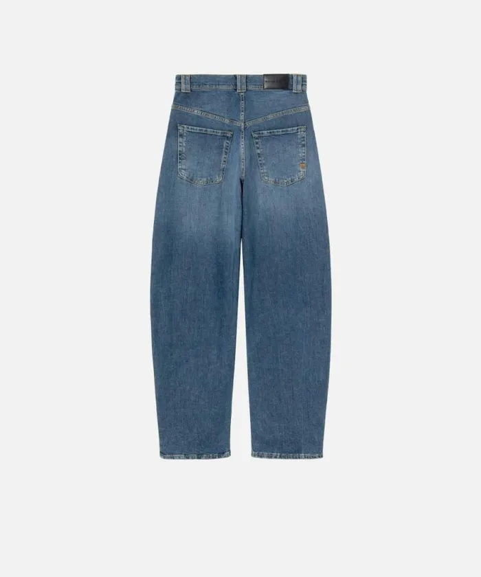 Women Jeans Pinko Eggfit Vintage Denim Jeans Medium Dark Vintage Wash Women Jeans Pinko Eggfit Vintage Denim Jeans Medium Dark Vintage Wash