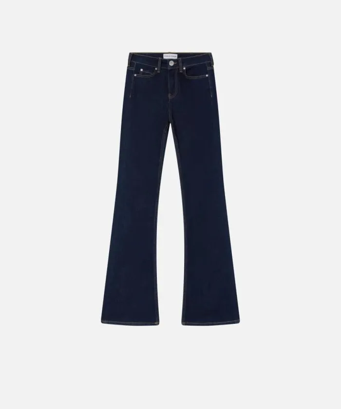 Women Jeans Pinko Jeans A Zampa Denim Scuro Dark Navy Rinse Wash Women Jeans Pinko Jeans A Zampa Denim Scuro Dark Navy Rinse Wash