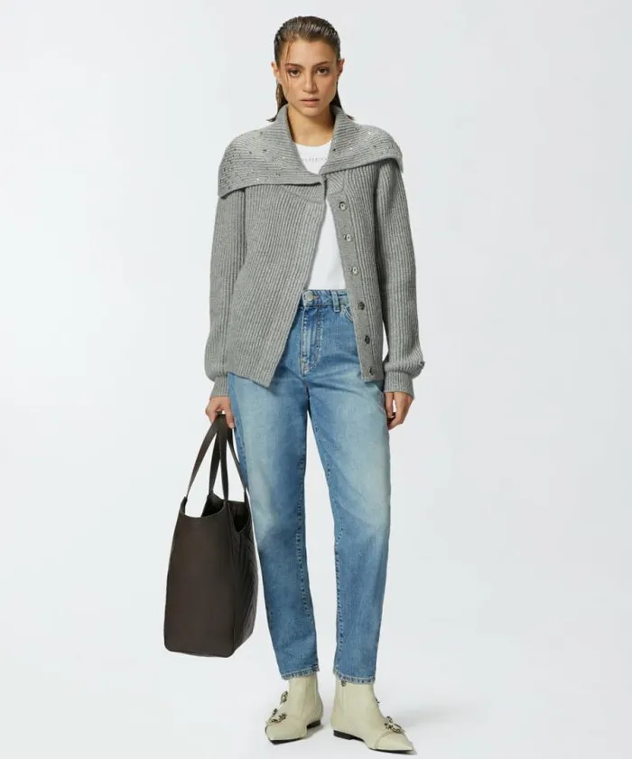 Women Jeans Pinko Momfit Jeans With Vintage Light Effect Mediumlight Vintage Wash Women Jeans Pinko Momfit Jeans With Vintage Light Effect Mediumlight Vintage Wash