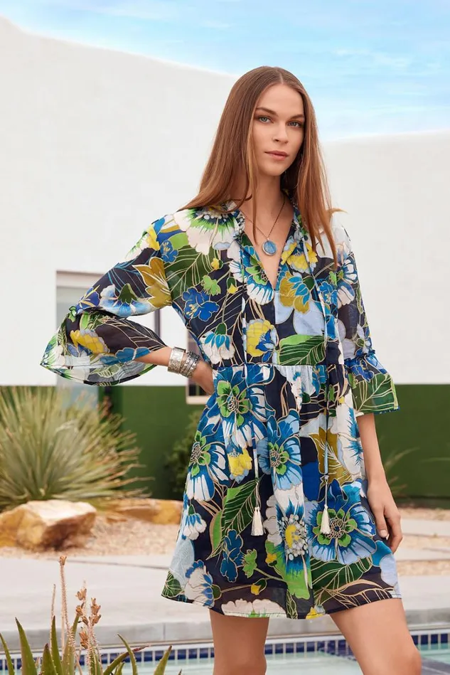 Women JENN HIGHLOW MINI DRESS Jenn Johnny Was Dresses Women JENN HIGHLOW MINI DRESS Jenn Johnny Was Dresses