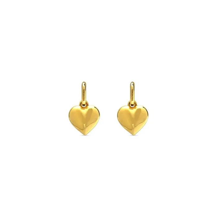 Women Jewellery Balenciaga Bb Icon Heart Earrings In Gold